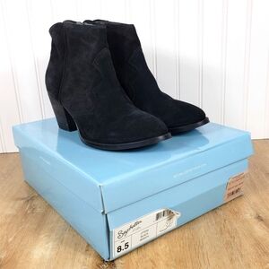 🆕️Seychelles Jitters Black Leather Ankle Boots